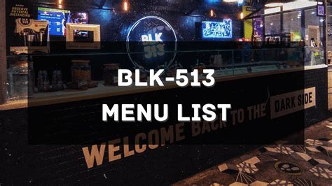 BLK 513 Menu Prices .